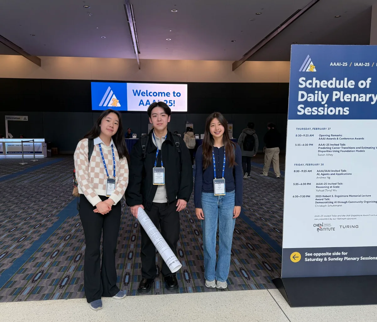 Three members of the Ryquo community together at AAAI.
