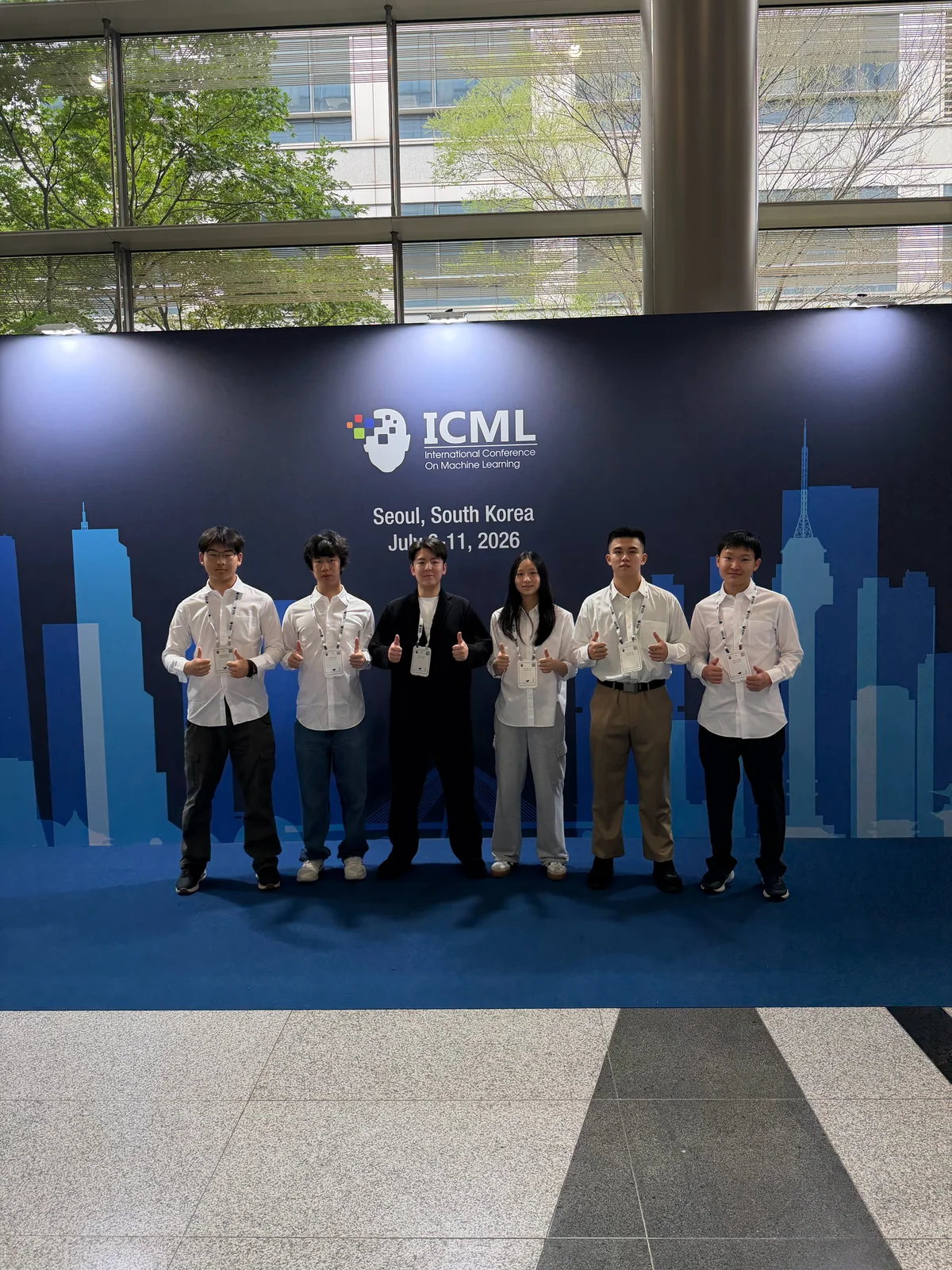 Six members of the Ryquo community together at ICML in Seoul.